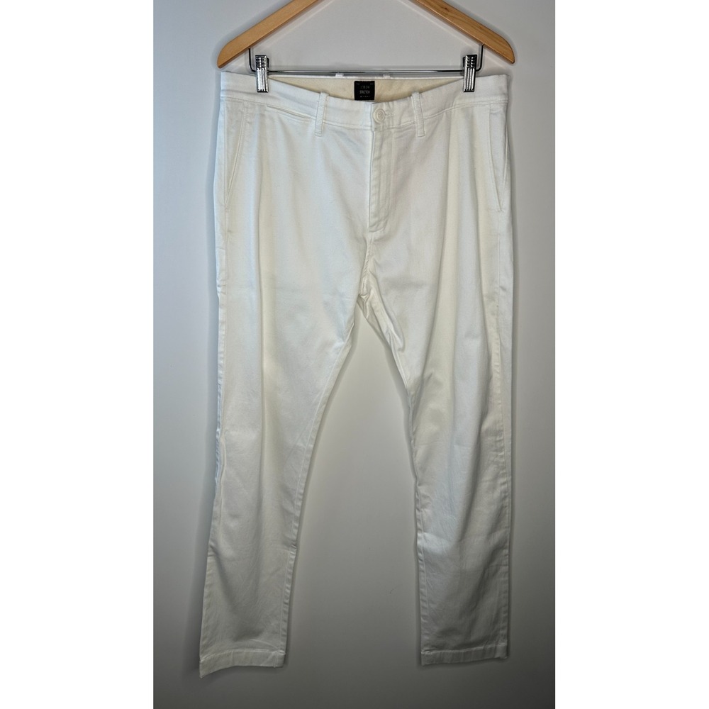 J.Crew 484 Slim-Fit Stretch Chino Pants White Men's Size 34 x 34 Casual Business - Picture 2 of 13